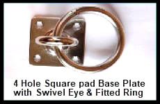 four hole swivel eyeplate ring